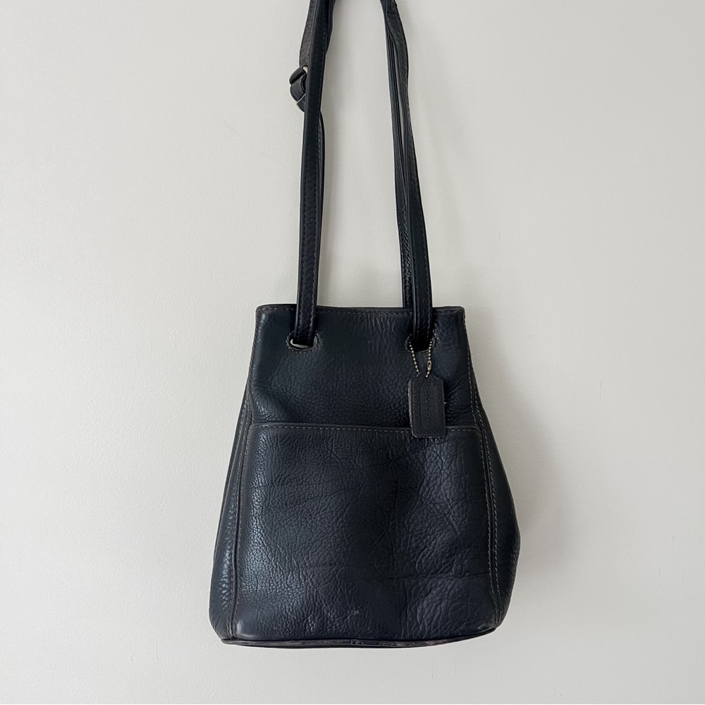 Vintage Y2K Coach Sonoma drawstring bucket leather shoulder bag 4923